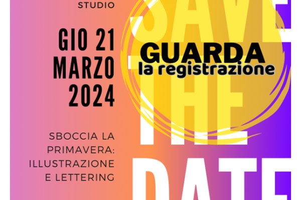 Registrazione SDS - sboccia la primavera - illustrazione e lettering