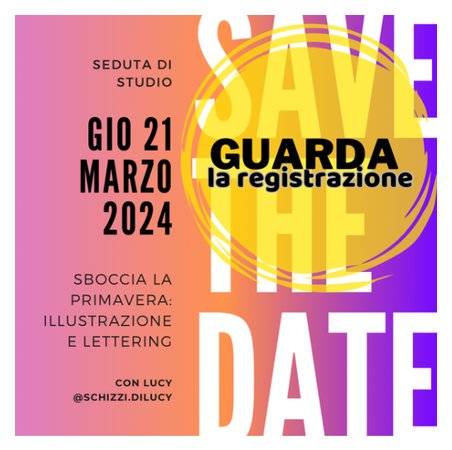 Registrazione SDS - sboccia la primavera - illustrazione e lettering