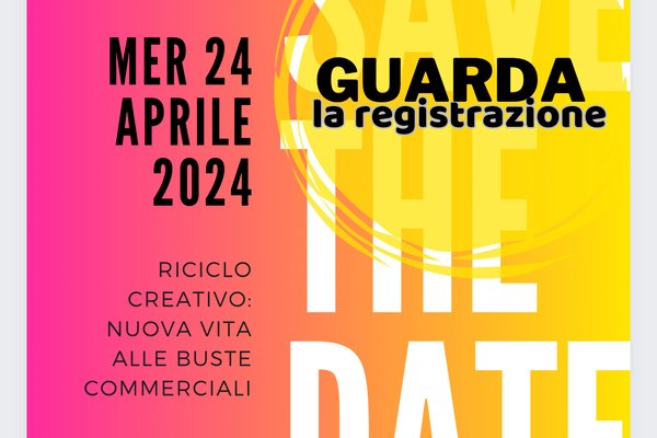 Registrazione SDS con Lara - riciclo creativo con le buste commerciali