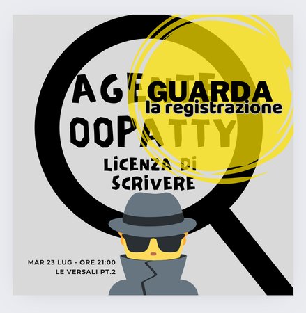 Registrazione SDS - Agente 00Patty - Le Versali - parte seconda