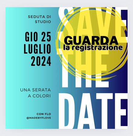 Registrazione SDS - Una serata a colori