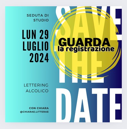 Registrazione SDS - Lettering alcolico