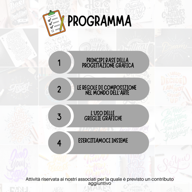 Percorso intermedio - Regole di composizione nel lettering