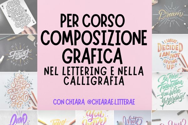 Percorso intermedio - Regole di composizione nel lettering