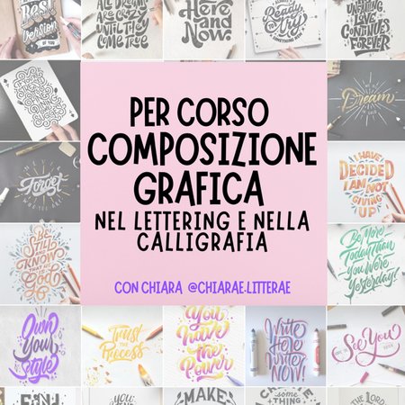 Percorso intermedio - Regole di composizione nel lettering