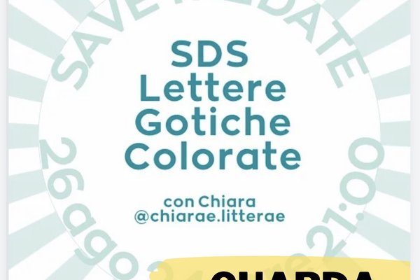 Registrazione SDS - Lettere gotiche colorate