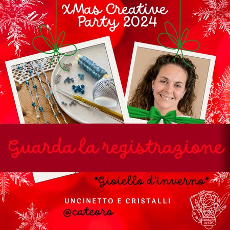 REGISTRAZIONE XCP24 - GIOIELLI D’INVERNO - Laboratorio di uncinetto e cristalli