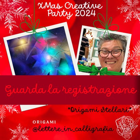 REGISTRAZIONE XCP24 - ORIGAMI STELLARI - Laboratorio di origami