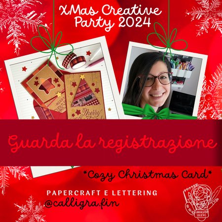 REGISTRAZIONE XCP24 - COZY CHRISTMAS CARD - Laboratorio di papercraft e lettering