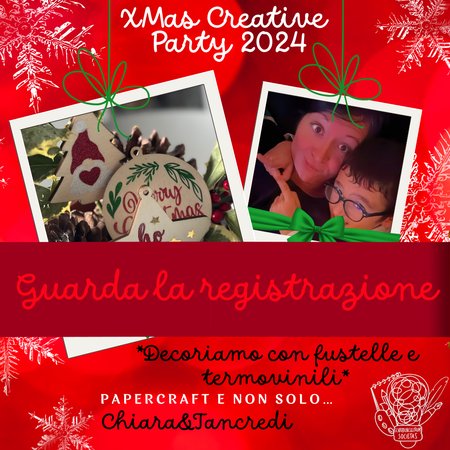 REGISTRAZIONE XCP24 - Merenda creativa: DECORIAMO CON FUSTELLE E TERMOVINILI - Laboratorio di papercraft e non solo