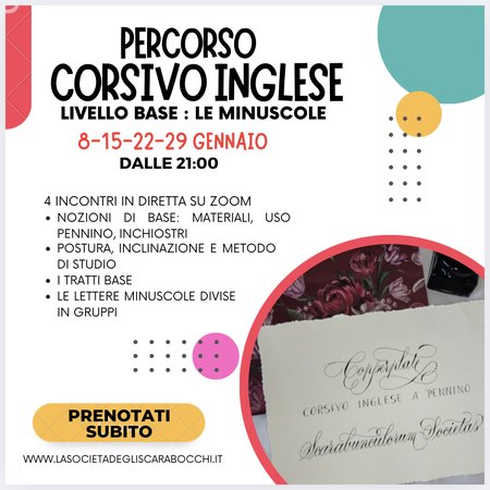 Per-corso corsivo inglese 2025