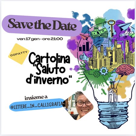 00Patty - Cartolina "Saluto d'inverno"