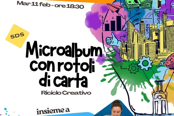 Microalbum con rotoli di carta