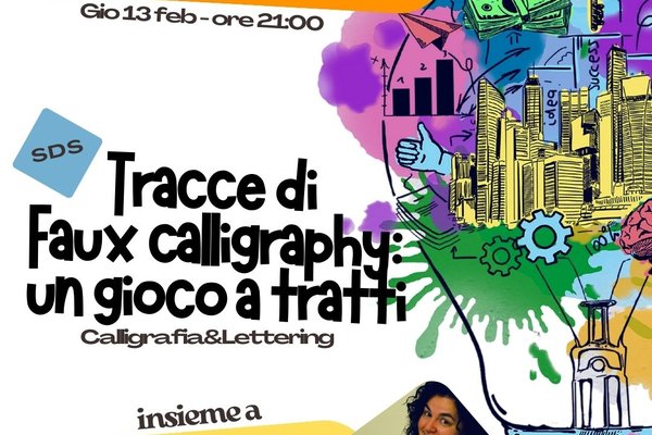 Tracce di Faux Calligraphy: un gioco a tratti