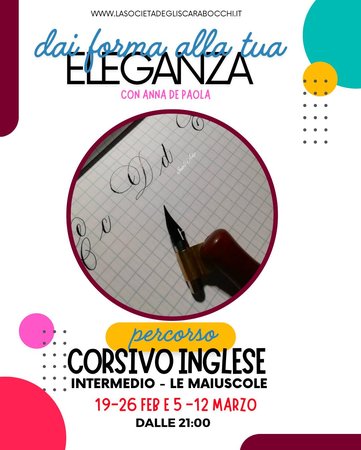 Per-corso corsivo inglese- maiuscole-livello intermedio