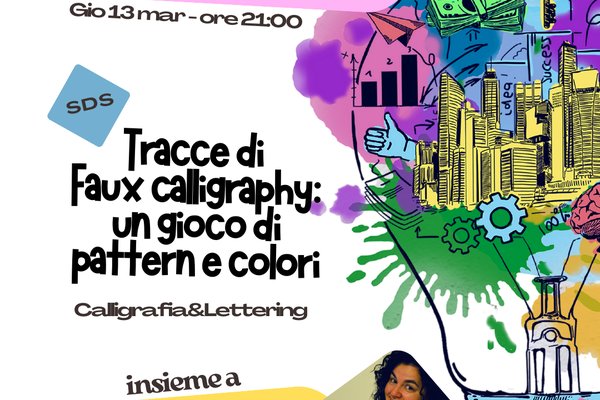 Tracce di Faux Calligraphy: un gioco di pattern e colori