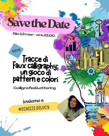 Tracce di Faux Calligraphy: un gioco di pattern e colori