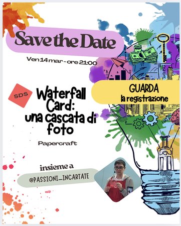 REGISTRAZIONE Waterfall card: una cascata di foto