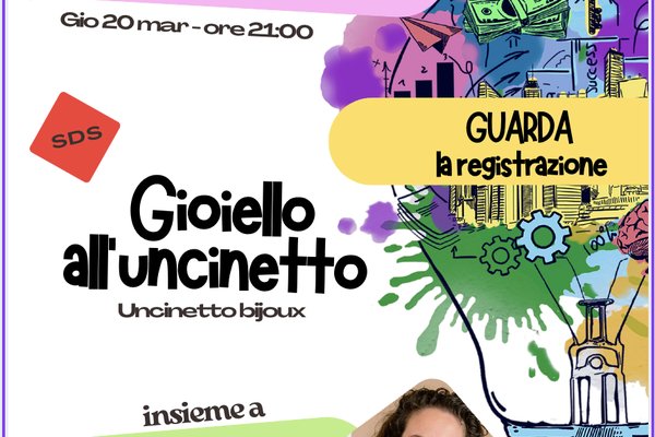REGISTRAZIONE SDS Gioiello all'uncinetto