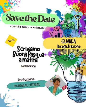 REGISTRAZIONE SDS - Scriviamo Buona Pasqua a matita