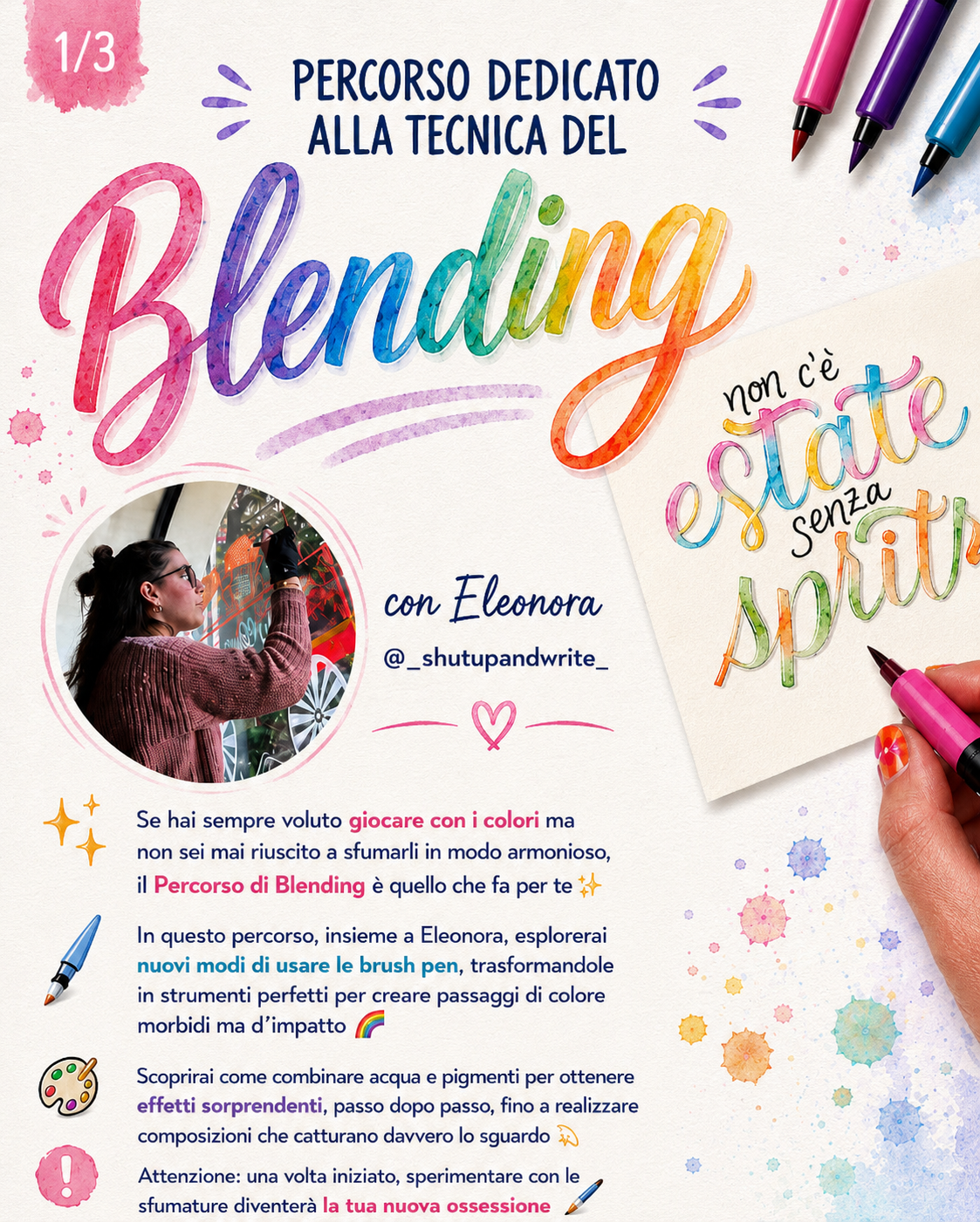 PerCorso  Il Blending nel lettering