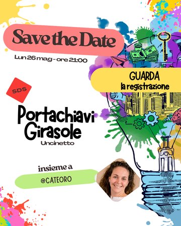 REGISTRAZIONE SDS - Uncinetto - Portachiavi girasole