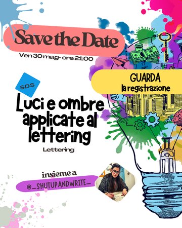 REGISTRAZIONE SDS - Luci e ombre applicate al lettering