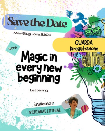 REGISTRAZIONE SDS - Magic in every new beginning