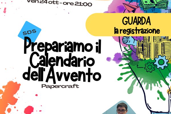 REGISTRAZIONE SDS - Prepariamo il Calendario dell'Avvento