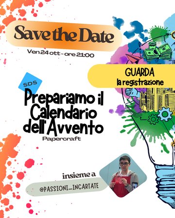 REGISTRAZIONE SDS - Prepariamo il Calendario dell'Avvento