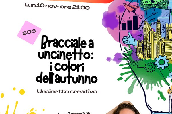 SDS - Bracciale a uncinetto: i colori dell'autunno