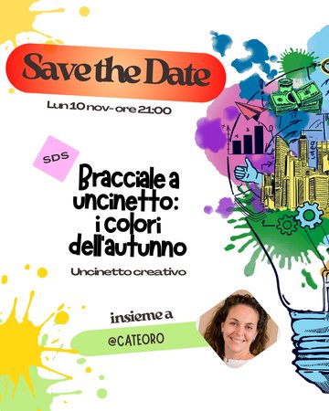 SDS - Bracciale a uncinetto: i colori dell'autunno