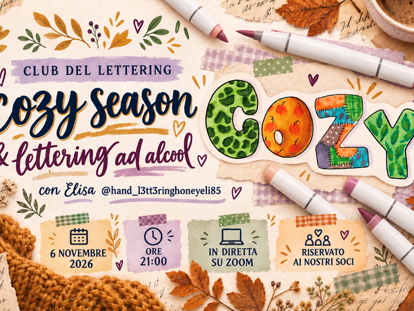 Cozy season & Lettering ad alcool