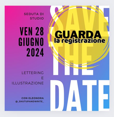 Registrazione SDS - Lettering e illustrazione