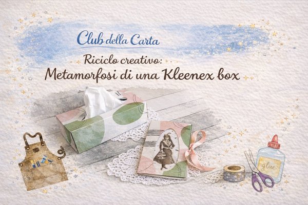 Riciclo creativo: metamorfosi di una Kleenex box