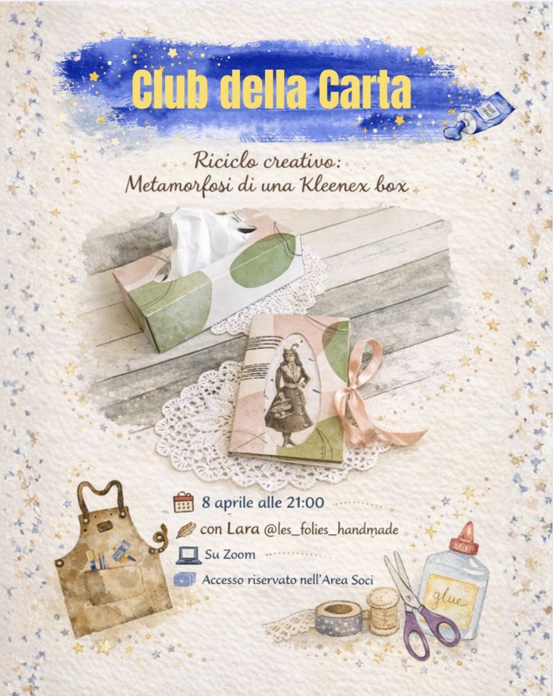 Riciclo creativo: metamorfosi di una Kleenex box