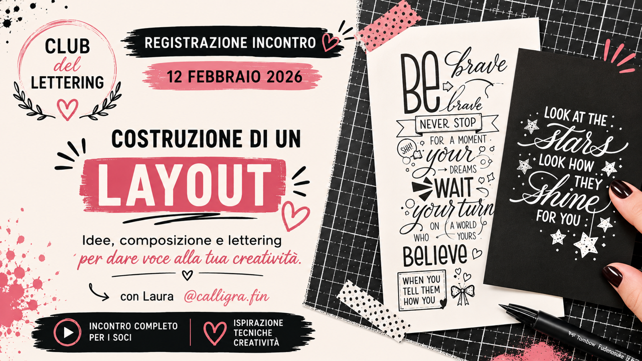 YT Club Lettering - Come definire un layout
