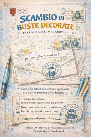 📮 Scambio di buste decorate -  Rubrica 00Patty, la postina degli scarabocchi