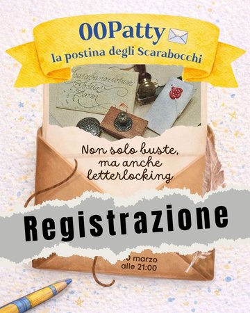 REGISTRAZIONE 00PATTY 2026 - Non solo buste, ma anche letterlocking
