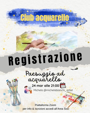 REGISTRAZIONE Club Acquarello - Paesaggio ad acquerello