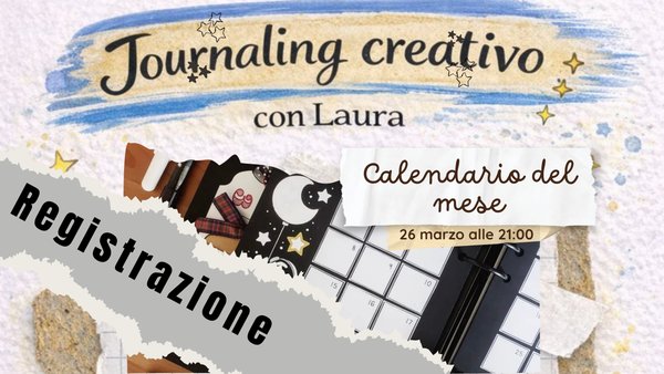REGISTRAZIONE Journaling Creativo - Calendario del mese