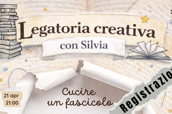 REGISTRAZIONE Legatoria creativa - Cucire un fascicolo