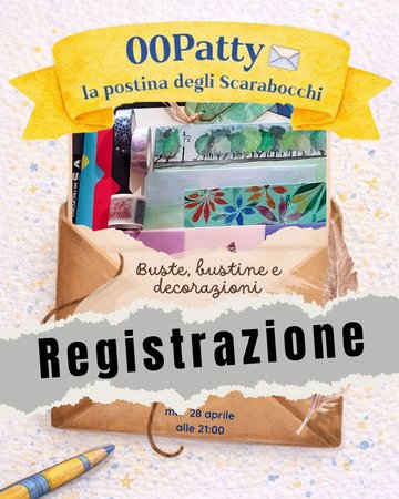 REGISTRAZIONE 00PATTY 2026 - Buste, bustine e decorazioni