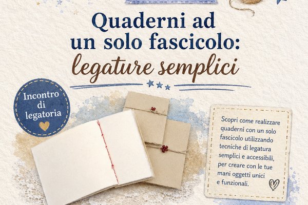 Legatoria creativa - Quaderni ad un solo fascicolo: legature semplici