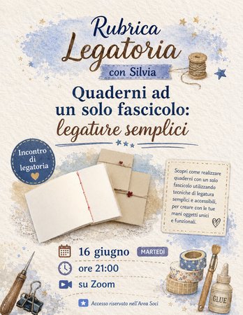 Legatoria creativa - Quaderni ad un solo fascicolo: legature semplici