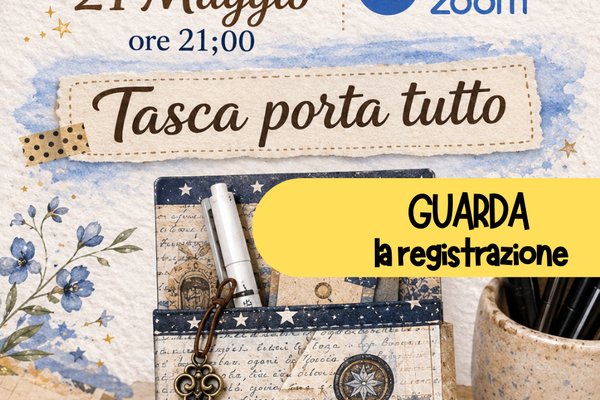 REGISTRAZIONE Journaling Creativo - Tasca Porta Tutto