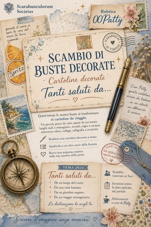 💌 Secondo Scambio Creativo 2026 – Cartoline Decorate tra Soci