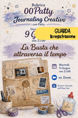 REGISTRAZIONE 00PATTY 2026 - La busta che attraversa il tempo