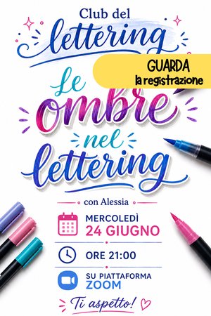 REGISTRAZIONE Club Lettering - Le ombre nel lettering