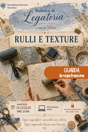 REGISTRAZIONE Legatoria creativa - Rulli e texture